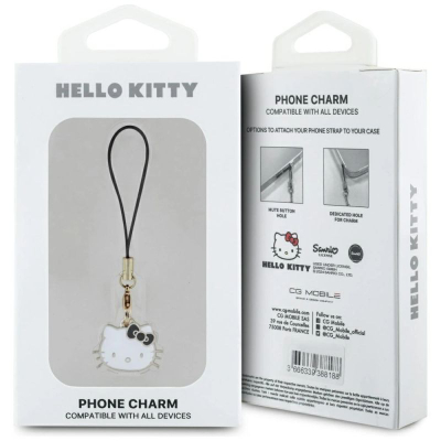 Varg telefoni Hello Kitty HKCPMKHK, varëse koke Cute Head, bardhë e zi