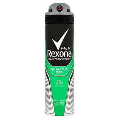 Antiperspirant sprej për meshkuj Rexona Men Motionsense Quantum Dry, 150 ml