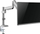 Mbajtës monitori Equip Desk 650112, për 17"-32", alumini, i zi