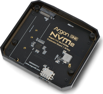 Pllakë zgjeruese Argon40 Argon One M.2 NVMe, për Raspberry Pi 4B, e zezë