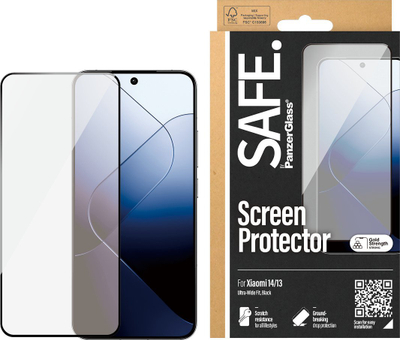 Mbrojtës ekrani SAFE by PanzerGlass për Xiaomi 13, xham i temperuar, Ultra Wide Fit, transparent