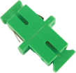 Adapter fibër optike MicroConnect SC APC, SM, simplex, jeshil