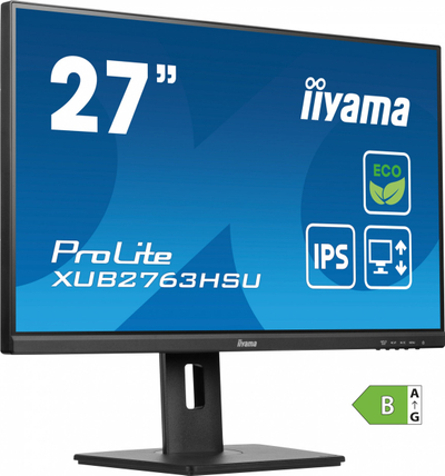 Monitor iiyama ProLite XUB2763HSU-B1, 27", IPS, Full HD, i zi