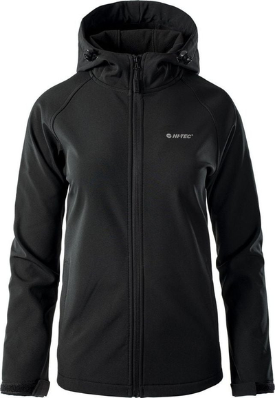Xhaketë softshell Hi-Tec Lady Neti, për gra, me kapuç, e zezë