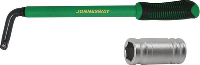 Çelës teleskopik rrotash Jonnesway AG010195B, 17x19mm, 350-500mm, jeshile