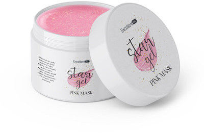 Xhel ndërtues për thonj Excellent Pro Star Gel Pink Mask, 50g, rozë natyrale