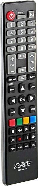 Telekomandë TV Schwaiger UFB100LG 533, IR wireless, universale, e zezë