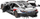Makina me telekomandë Rastar BMW M8 GTE, set për ndërtim 1/18, 74 copa, e bardhë