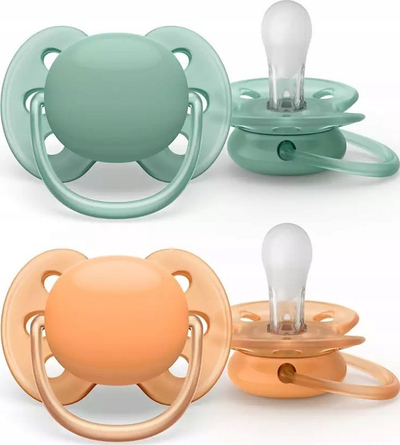 Цуцла Philips Avent SCF091/03 Ultra Soft, 0–6 месеци, силикон, неутрална