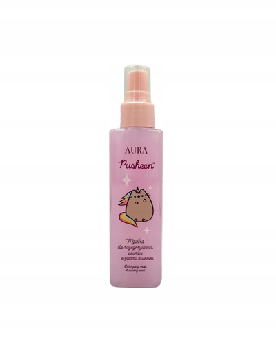 Sprej flokësh Aura Pusheen, zbërthyes nyjesh, aromë luleshtrydhe, rozë