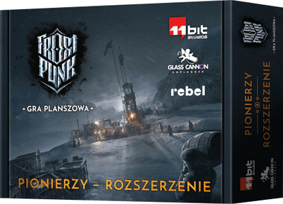 Zgjerim loje me tabela Glass Cannon Unplugged Frostpunk Pioneers, edicion polak, për 1 4 lojtarë, shumëngjyrëshe