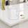 Ibrik porcelani Elegant, 2L, i sigurt për mikrovalë, i bardhë
