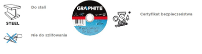 Disk prerës për metal Graphite 57H711, 300x3.0x32mm