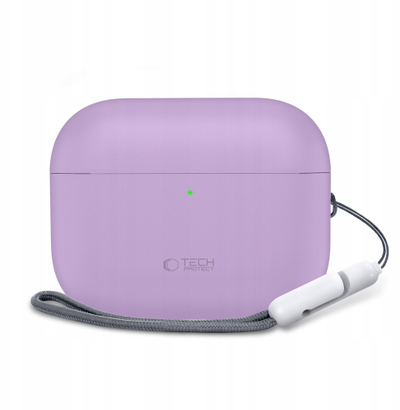 Mbulesë silikoni Tech-Protect për Apple AirPods Pro 3, kapak kutie karikimi, lejla