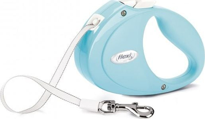 Parzollë automatike Trixie Puppy, 2 m, për qen deri 12 kg, blu e çelët