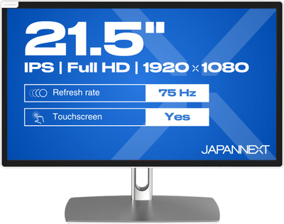 Monitor JapanNext FHD me prekje 21.5", Full HD, i zi