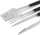 Set veglash barbeque Adler AD 6727, 4 pjesë, çelik inox, me kuti, i zi
