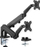 Krah monitori Value 17991183, 2 monitorë 17"-32", i zi