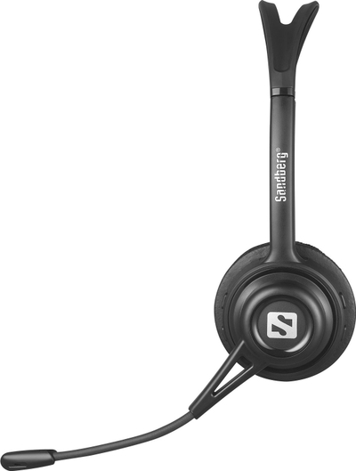 Kufje pa tela Sandberg Wireless Call Headset, Bluetooth, me mikrofon, të zeza