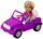 Set lodrash Ankiki Convertible Car with Trailer and Horse, kukull 13 cm, kalë me rimorkio, shumëngjyrësh