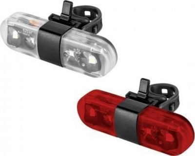 Set drita biçiklete Rebel, 4 LED, 60 lumen, e zezë