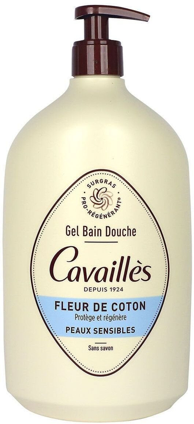 Гел за туширање Rogé Cavaillès Fleur de Coton, за чувствителна кожа, 1L