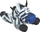 Плишана играчка за кучиња Caleb Zebra M, со звук, за средни кучиња, повеќебојна
