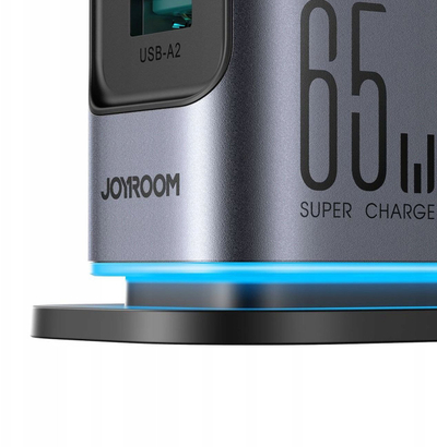 Karikues tavoline Joyroom JR-TCM02 GaN, 65W, 4xUSB C 2xUSB A, gri