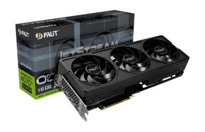 Kartë grafike Palit GeForce RTX 4070 Ti SUPER JetStream OC, 16GB GDDR6X, 8448 CUDA, e zezë