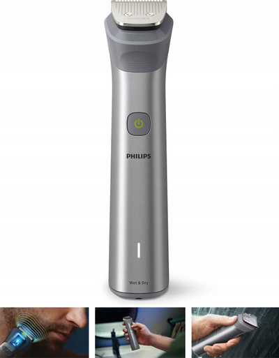 Trimer multifunksional Philips Series 5000 MG5930/15, 11‑në‑1, pa tela, gri