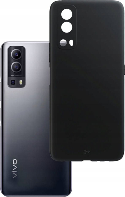 Maskë telefoni 3mk Matt Case Vivo Y52 5G, TPU, e zezë mat