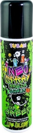 Spray shkumësi TUBAN Chalk Neo, 150ml, neon jeshile