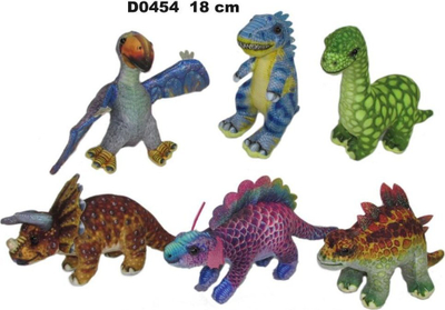 Lodër pelushi dinosaur SUN-DAY D0454, 18 cm, shumëngjyrësh