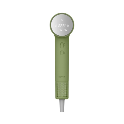 Tharëse flokësh Havit HD073 EU, 1300W, teknologji jonike, e gjelbër