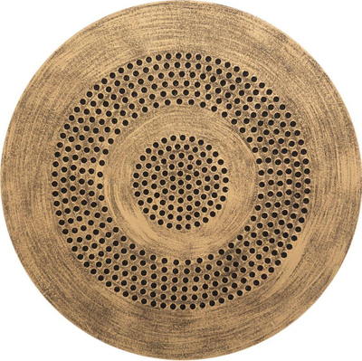 Set tavolinash kafeje Atmosphera Etnik, 2 copë, metal edhe dru, të zeza