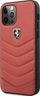 Kapak telefoni Ferrari Quilted, për iPhone 12 12 Pro, lëkurë, i kuq