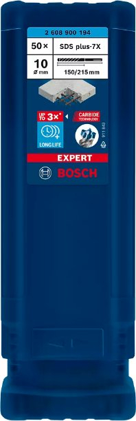 Freza betoni Bosch EXPERT SDS Plus 7X, për beton të armuar, jetë e gjatë