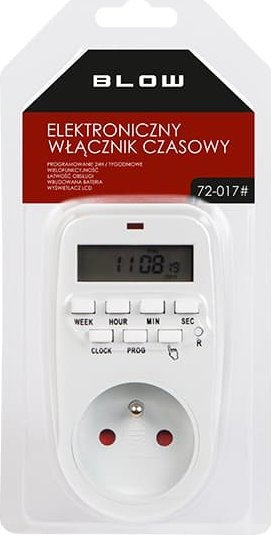Timer prizë digjital Blow ETF-88A, 8 programe, ekran LCD, i bardhë