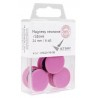 Magnete pastel Victory, 24mm, set 6 copë, rozë