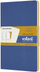 Fletore Moleskine Volant Large Plain, format i madh, set blu dhe e verdhë