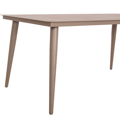 Tavolinë ngrënieje alumini Higer HM6291.04, drejtkëndore 160x90x78 cm, cappuccino