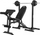 Stol fitnesi me mbajtëse Zipro Superset, 270kg, 164 x 56 x 116cm, i zi