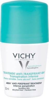 Dezodorant roll on Vichy Antiperspirant 48h, 50ml, për lëkurë të ndjeshme
