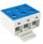 Lidhës elektrik Simple Connector ZGX, 3x35mm², Al Cu, blu