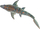Lodër RC ujor Mosasaurus, telekomandë 2.4GHz, me spërkatje uji, gri