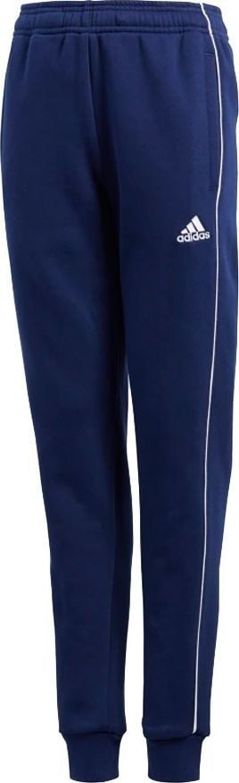 Pantallona sportive adidas Core 18 Jr CV3958, me mansoleta, xhepa anësorë, blu navy
