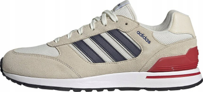 Këpucë sportive për meshkuj Adidas Run 80s, rrjetë, shollë gome, bezhë e bardhë