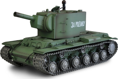 Тенк со далечински управувач Amewi KV-2 Professional Line, размер 1:16, Li-Ion батерија 1800mAh, зелен