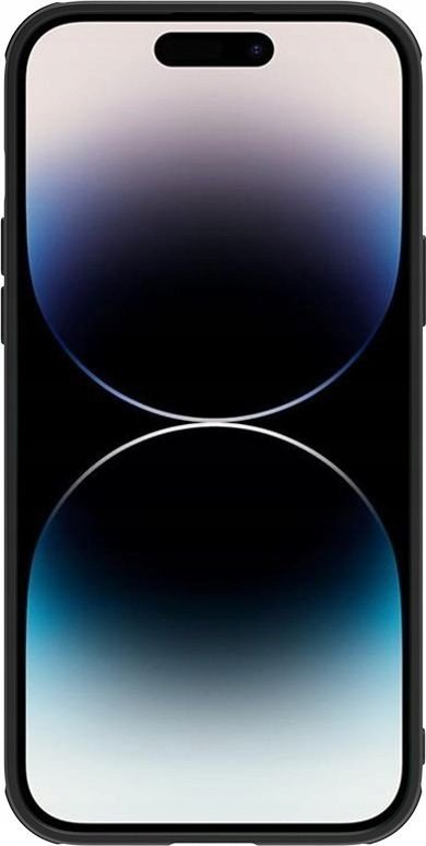Mbulesë telefoni Nillkin CamShield Leather për iPhone 14 Pro, me kapak kamere, e zezë