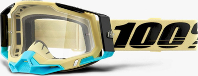 Syze motokrosi 100% Racecraft 2 Airblast, xham Lexan, rrip silikoni, shumëngjyrëshe